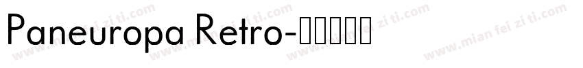 Paneuropa Retro字体转换